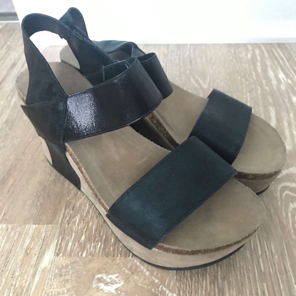 Black wedges.